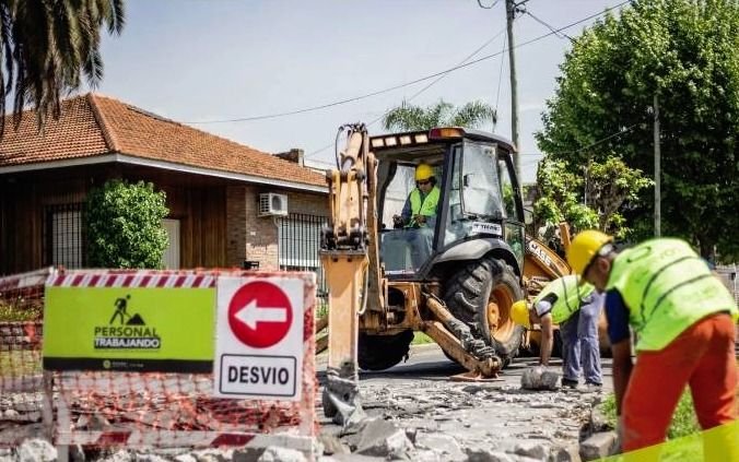 Corte de tránsito por obras