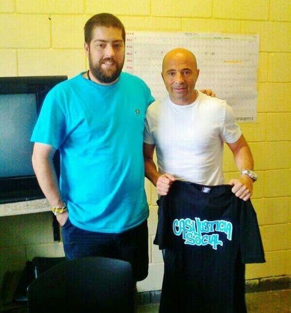 Sampaoli visitó en la cárcel a Patricio Fontanet