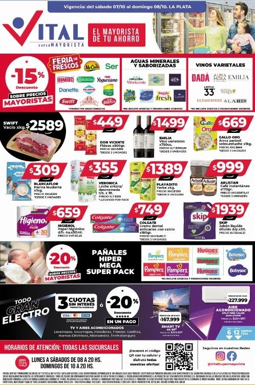 En Vital ahorrás y disfrutas de verdad con promos y precios increíbles