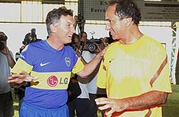 Scioli y Macri compartieron un 
partido "político"