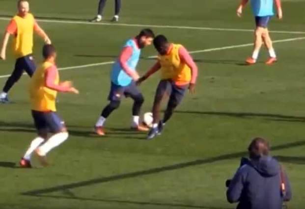 Lio volvió a los entrenamientos con un golazo y el apoyo Leproso