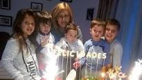 Lionel Messi en un festejo muy particular junto a su familia