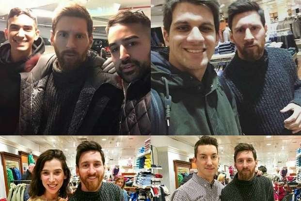 Messi apareció en conocido local de Barcelona y se armó un gran revuelo