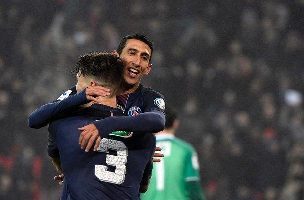 PSG, con un gol de Di María, goleó a Bastia por la Copa de Francia