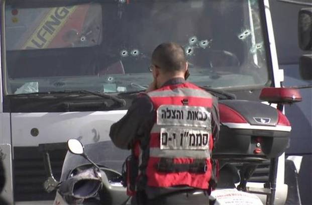 VIDEO: así fue fueron arrollados por un camión los cuatro soldados israelíes en Jerusalén