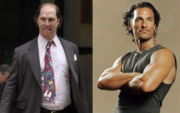 Matthew McConaughey irreconocible: engordó 23 kilos en 6 meses