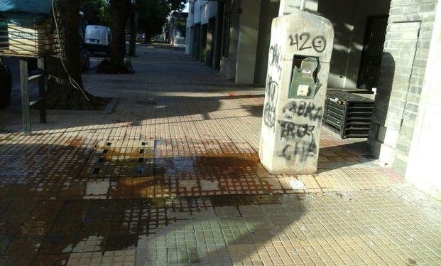 Advierten por filtración en una vereda de 50, 23 y 24
