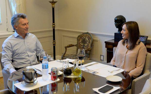 Luego de sus vacaciones, Macri almorzó con la Gobernadora en la Casa Rosada