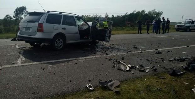 Dos muertos tras choque frontal en la ruta 11