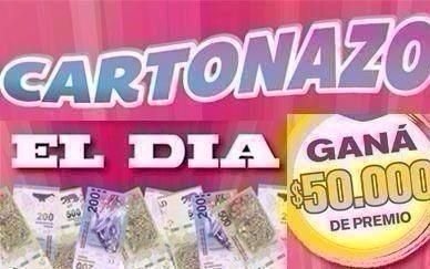 Controlá el Cartonazo, podés ganar $50.000