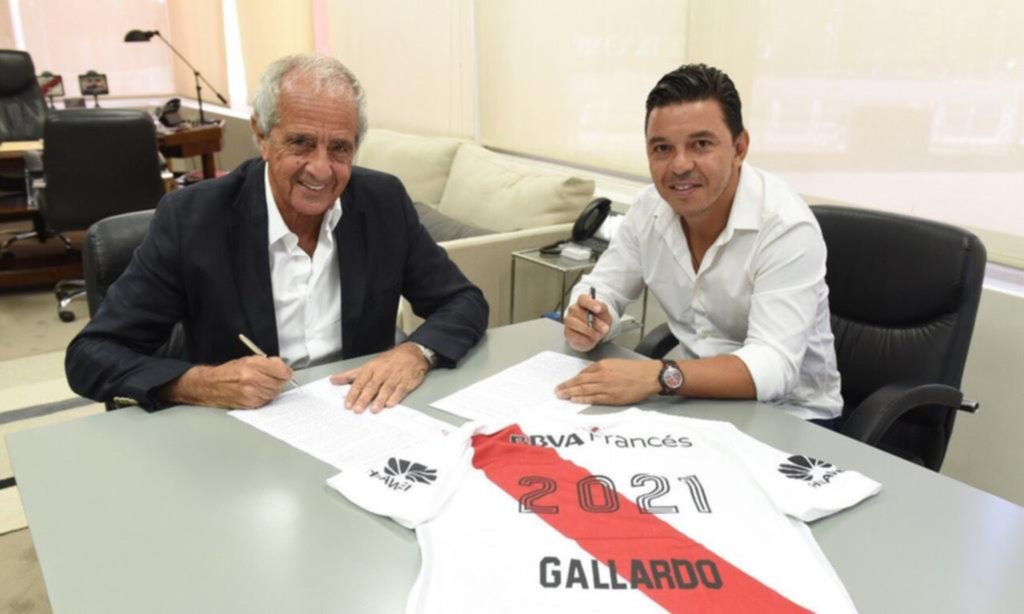 Hay Gallardo para rato en River: el Muñeco firmó hasta el 2021