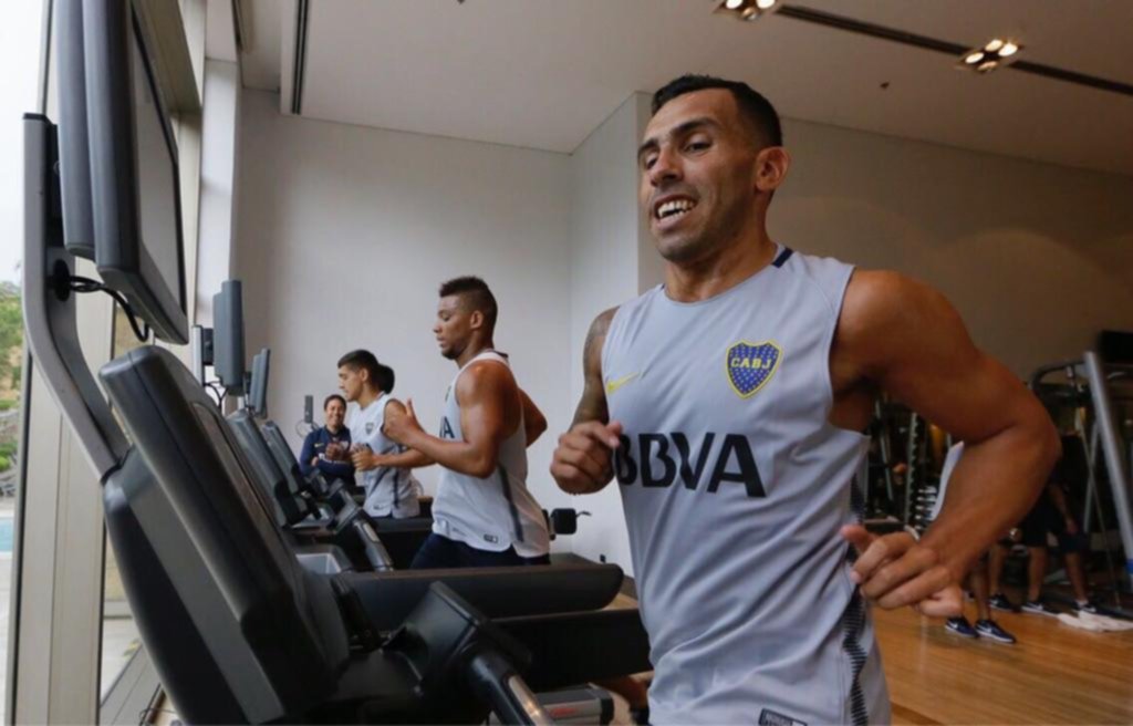 Tevez ya se entrena en Boca
