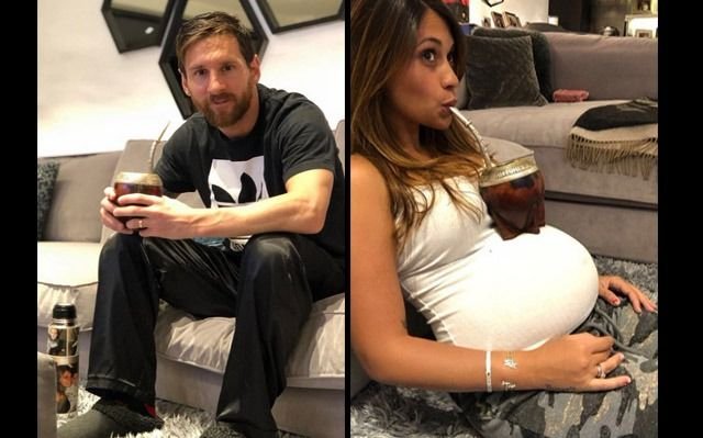 La tierna foto que difundió Messi con su esposa embarazada - deportes