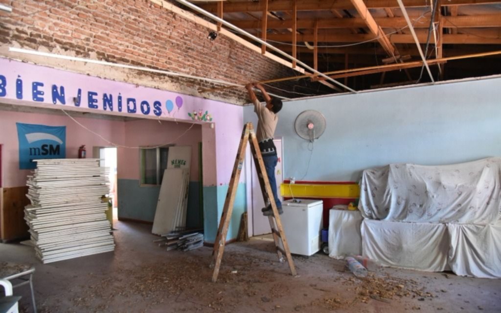 El Municipio de San Martín comenzó a remodelar tres Centros de Cuidado Infantil 