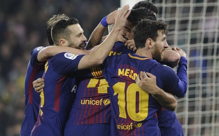 Messi marcó dos tantos en la goleada del Barcelona sobre Betis