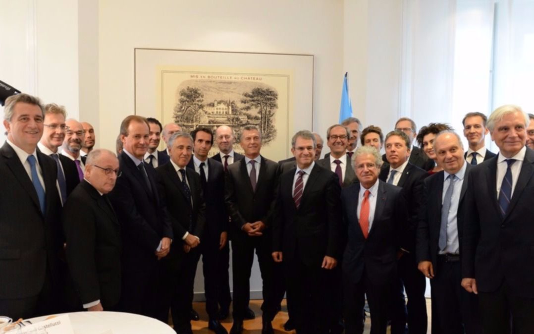 Macri ante empresarios franceses: “Agradezco al mundo por habernos recibido"