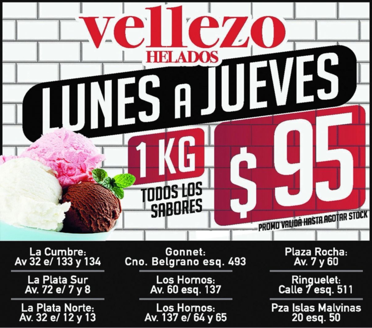 Llevá a tu casa todo el sabor del helado de Vellezo
