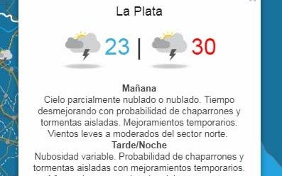 Probabilidad lluvias para la noche y alerta meteorológico en el interior bonaerense