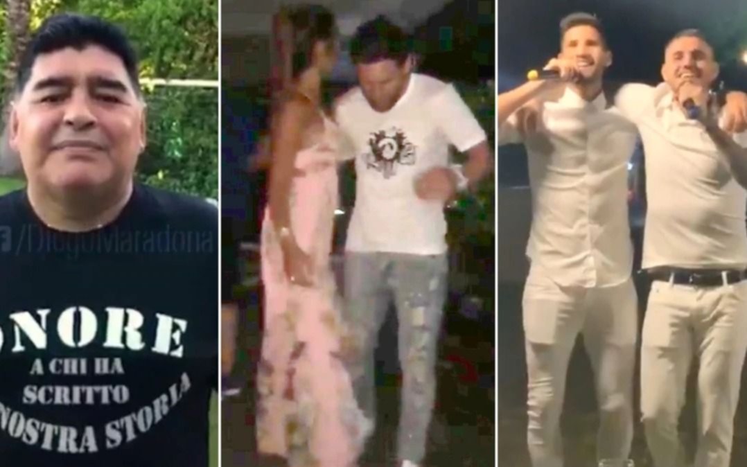 Cómo recibieron el Año Nuevo Lio Messi, Maradona y Mauro Icardi
