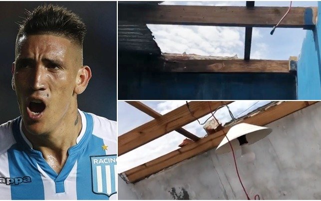  Un temporal destrozó la casa familiar de una de las figuras de Racing