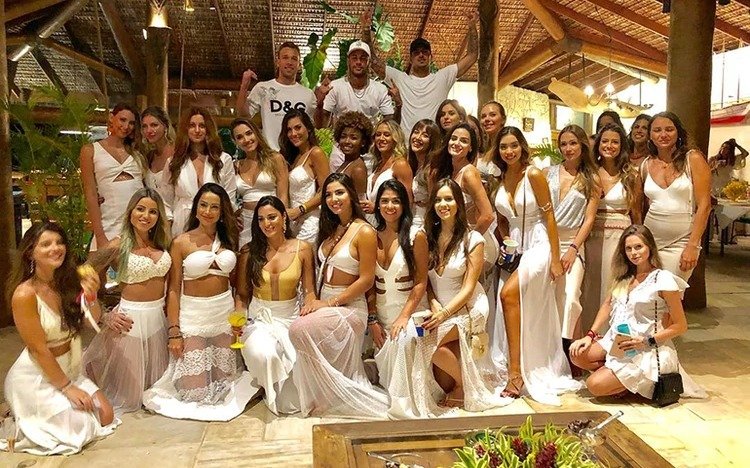 La espectacular fiesta de Fin de Año de Neymar: mucha música y 26 mujeres