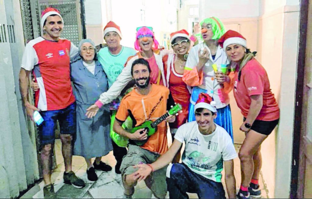 Corren y son solidarios, la meta de los runners pinchas