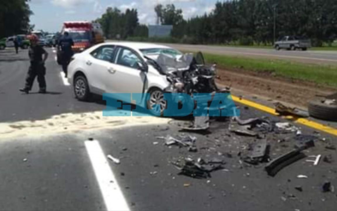 Vuelco y heridos en Ruta 2