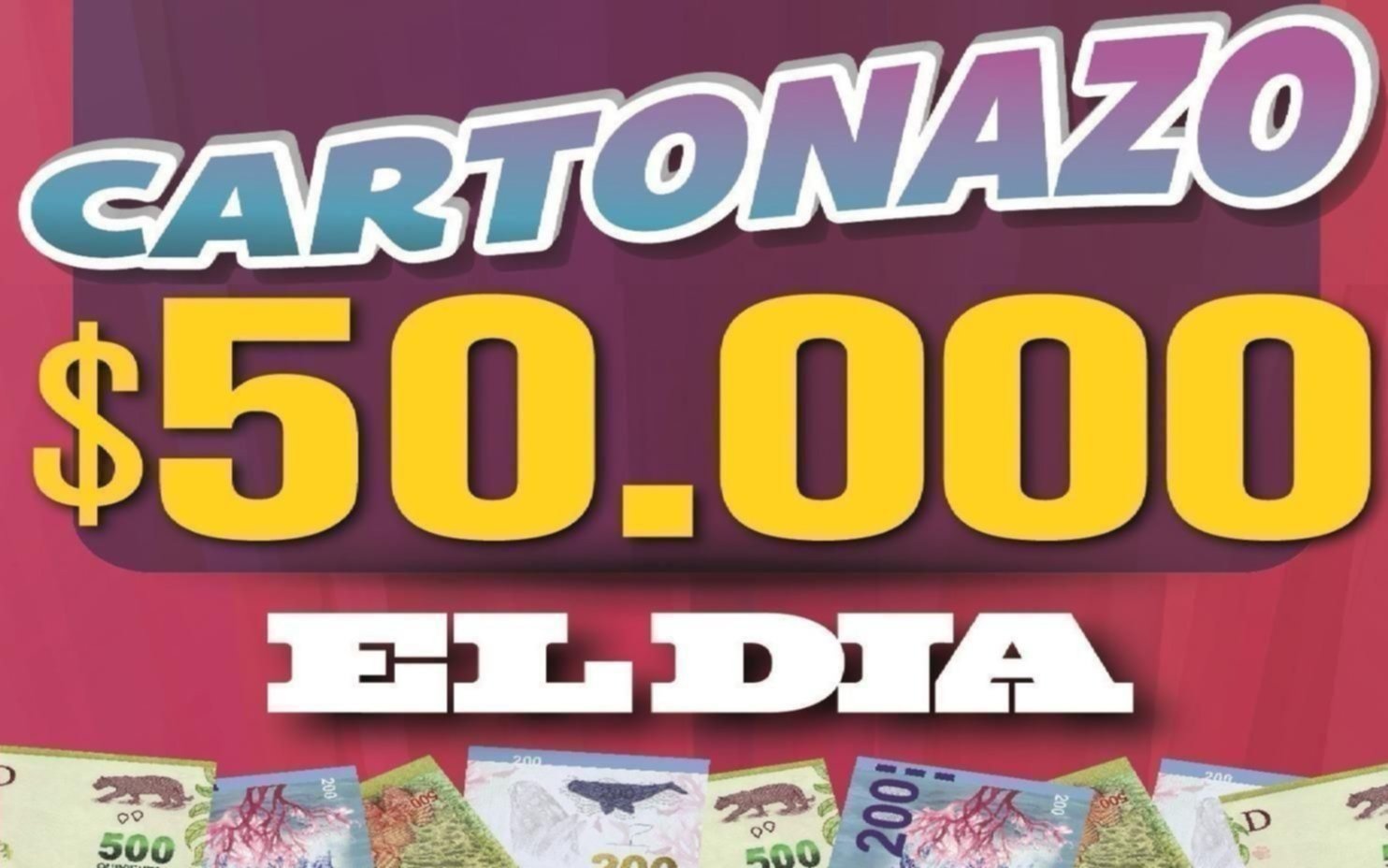 Controlá El Cartonazo, podés ganar $50.000