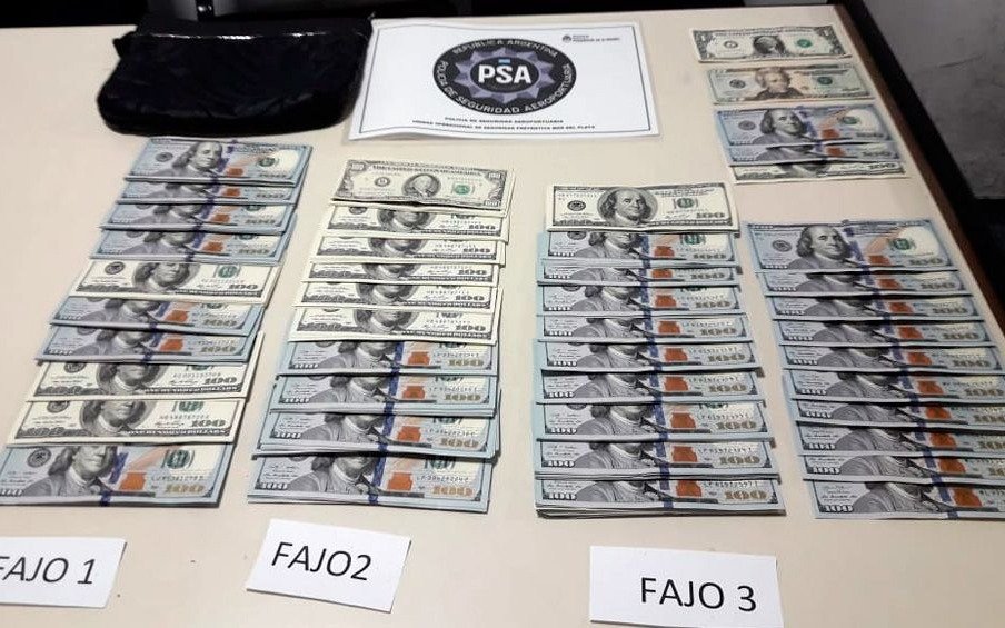 Encontraron un bolso con más de 30.000 dólares en el Aeropuerto de Mar del Plata