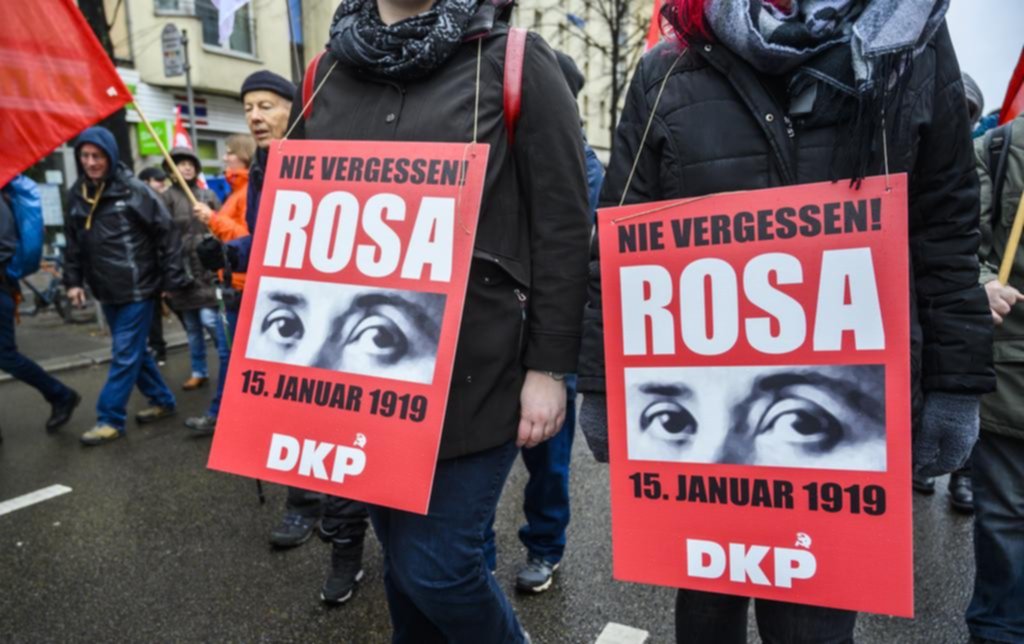 La izquierda alemana recordó a Rosa Luxemburgo, asesinada hace cien años