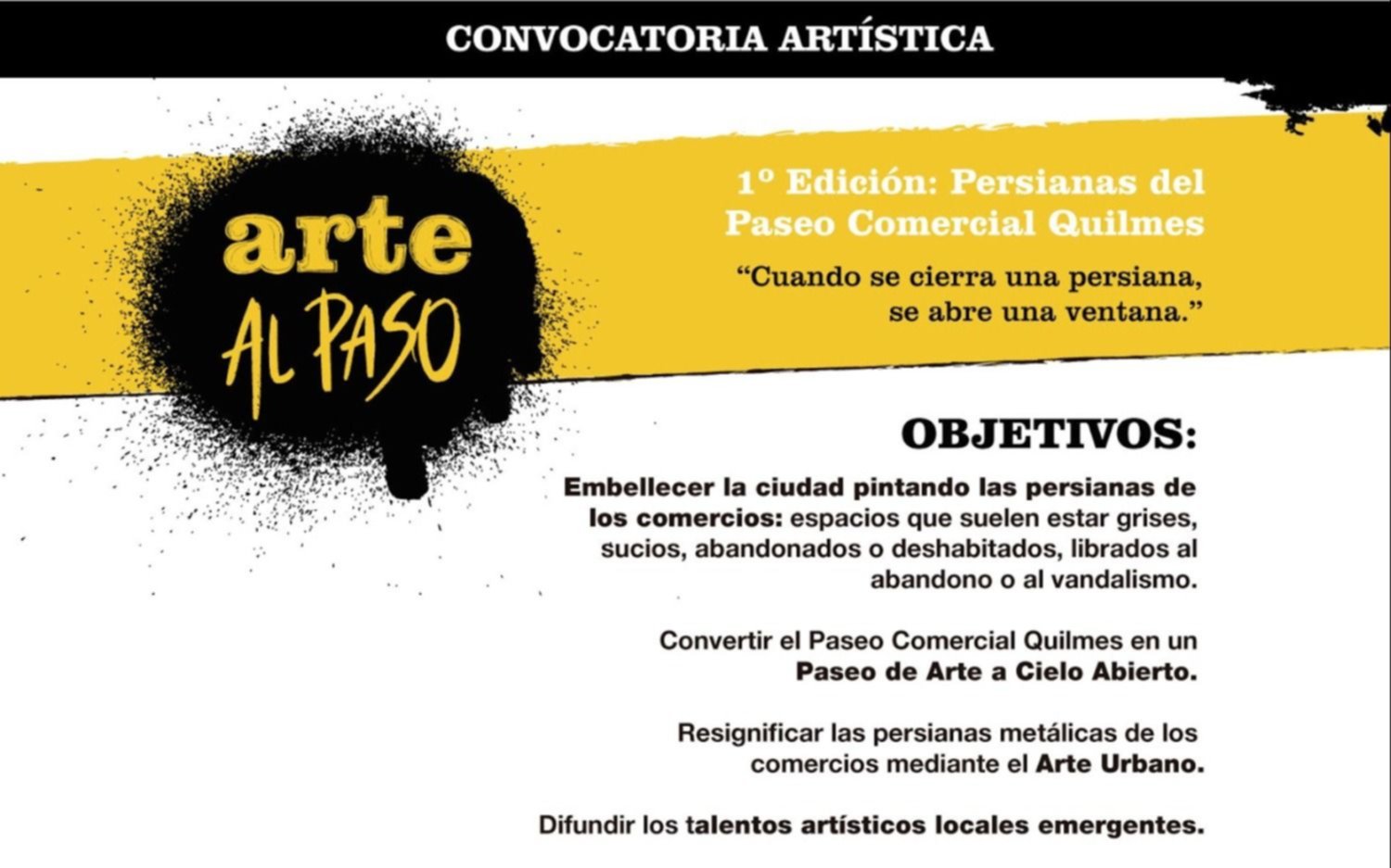 Continúa la inscripción para "Arte al paso" 