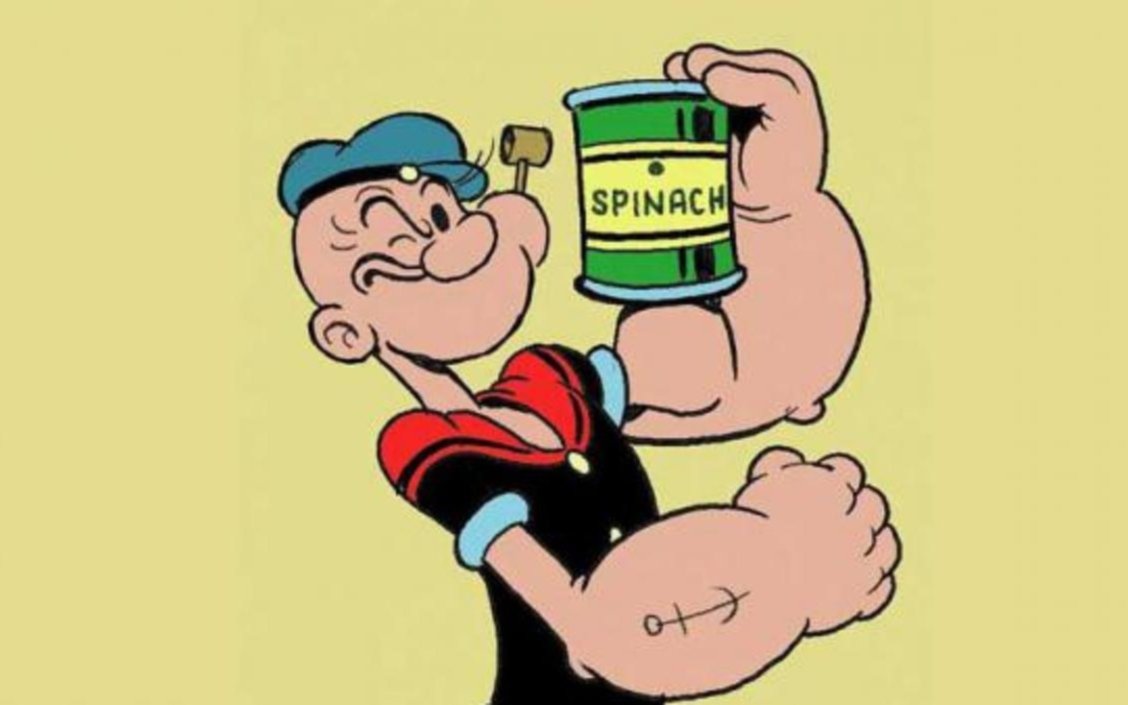 ¡A puro músculo! Popeye celebra este jueves 90 años de edad 