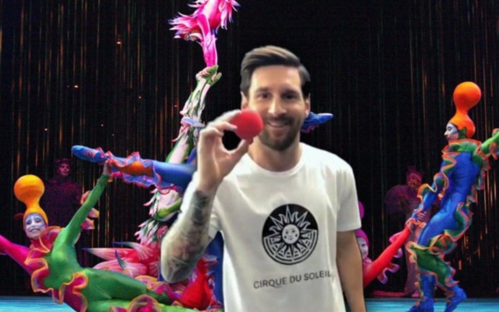 Messi no sólo sorprende con goles: su show en el Cirque du Soleil