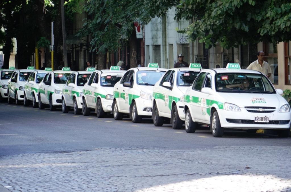 Síntoma de la crisis del sector, las paradas de taxis desbordan ante la fuerte caída de los viajes