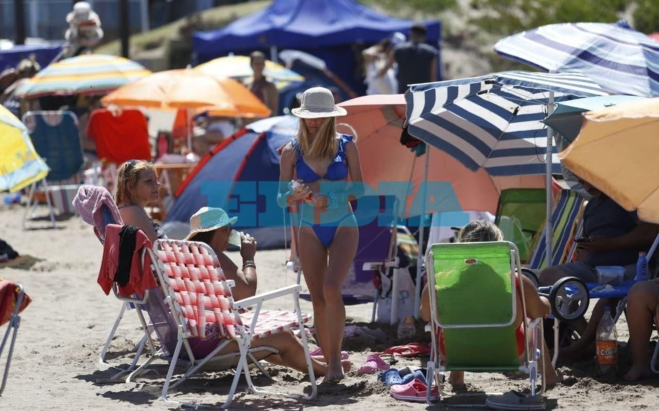 Domingo de sol a pleno en las playas de San Bernardo