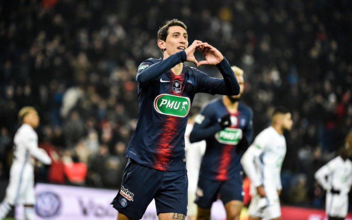 Di María marcó en el triunfo del PSG frente al Estrasburgo