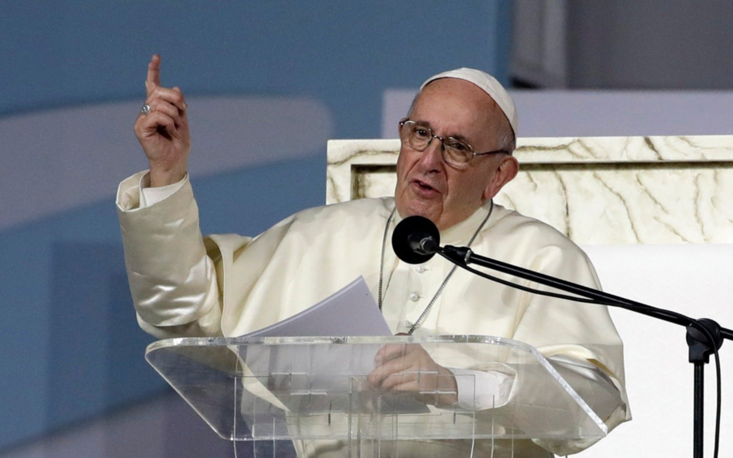 En Panamá, Francisco pidió a los jóvenes  "seguir a María, la influencer de Dios"