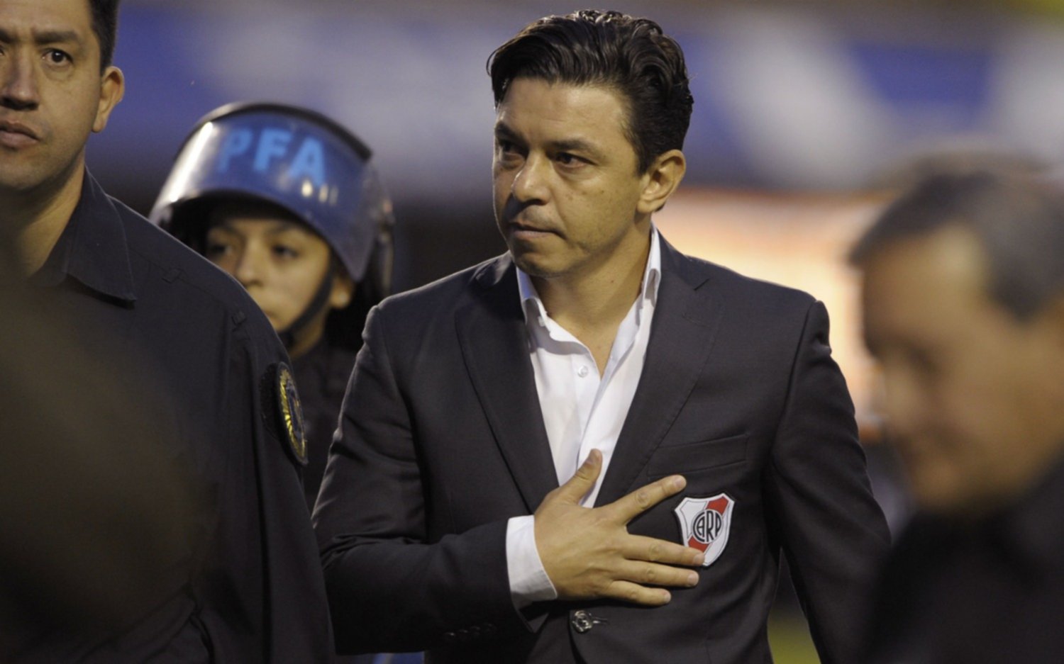 La aclaración de Gallardo sobre sus gestos a los hinchas de River