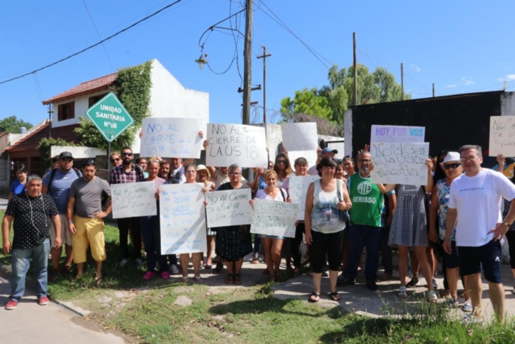 Protesta por la Unidad Sanitaria 18 de Berisso