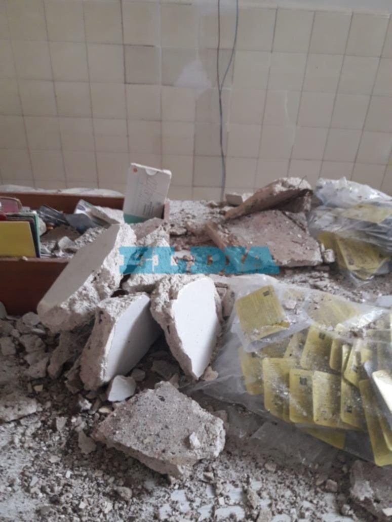 El Hospital San Martín, de mal en peor: tras los cortes de luz, ahora se vino abajo un techo
