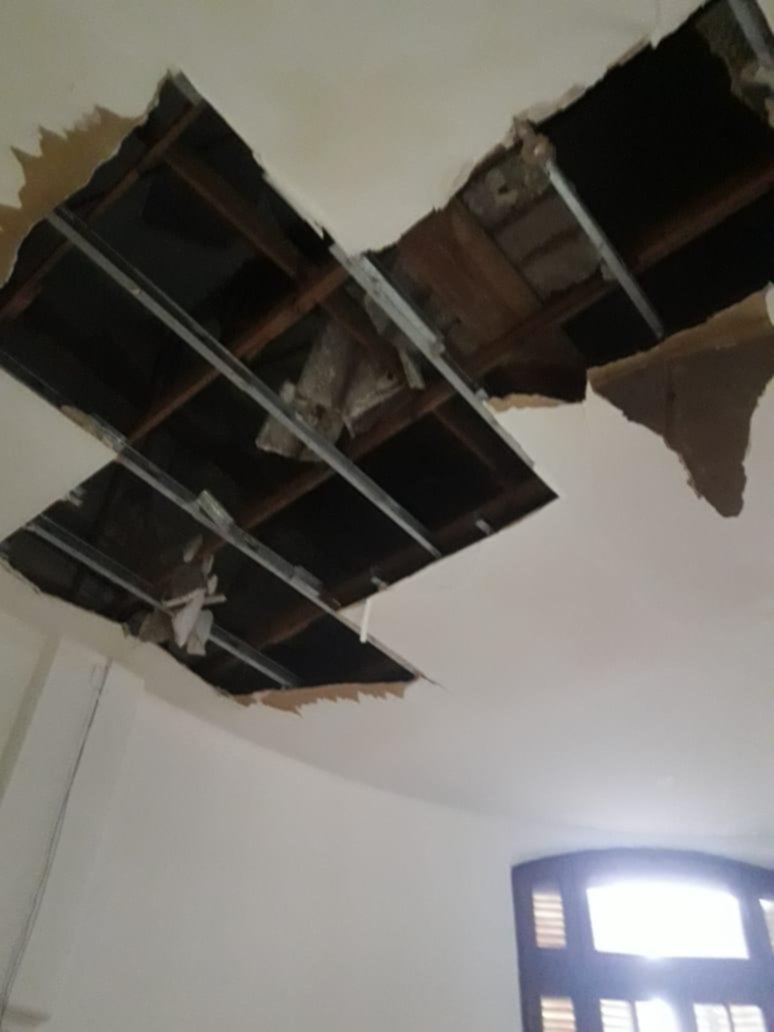A los apagones se suma la preocupación por los techos del Hospital San Martín