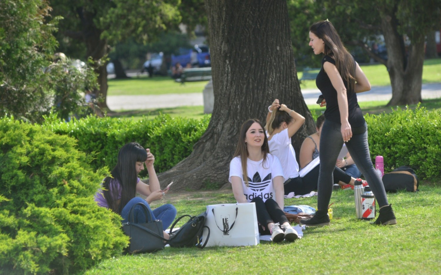Con sol a pleno y temperatura agradable en la Ciudad