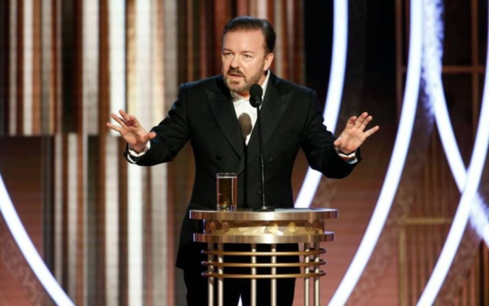 El ácido humor de Ricky Gervais en la noche de los Globos de Oro