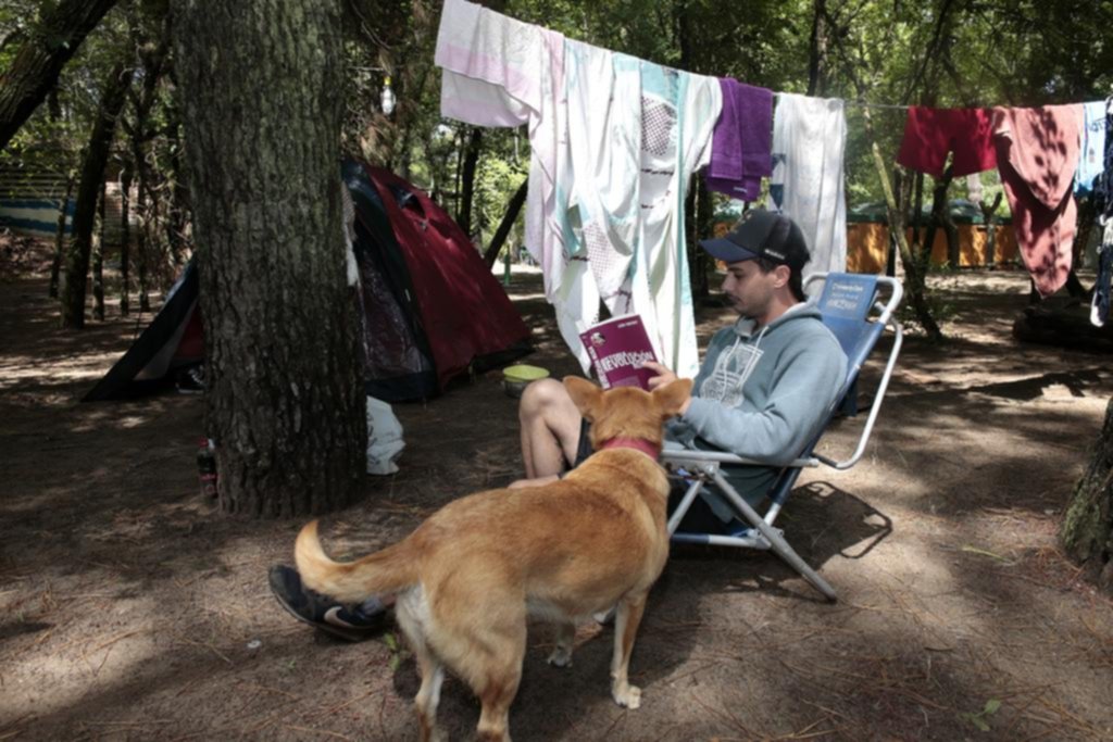 En Gesell, los jóvenes eligen hostels antes que el camping