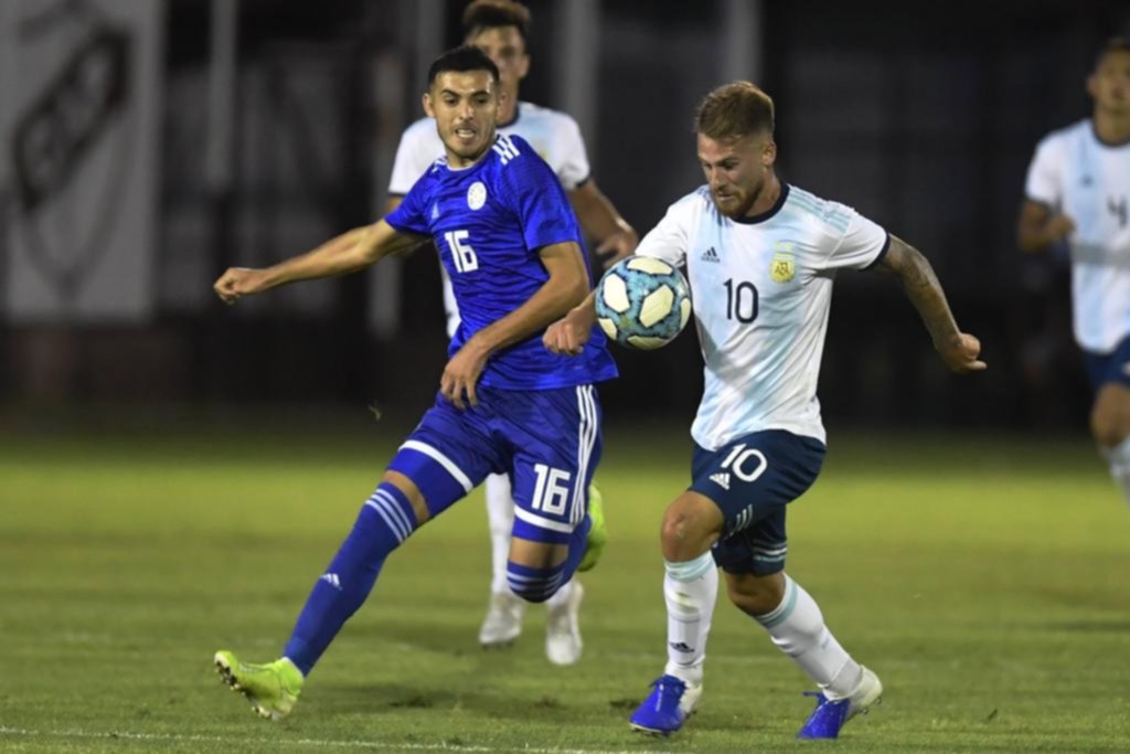 El Sub-23 de Argentina completó la preparación con un empate 1-1 frente a su similar de Paraguay