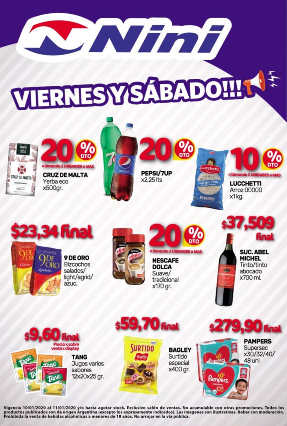 Aprovechá hasta un 20 por ciento de descuento en productos seleccionados