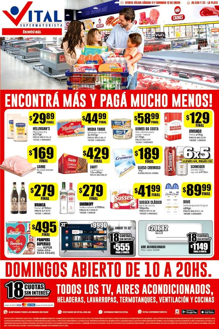 Aprovechá 18 cuotas sin interés en electro y hogar