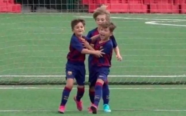 El gol de Thiago Messi que se hizo viral y que hace ilusionar al Barcelona
