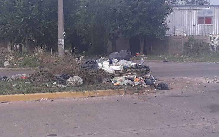Se formó una montaña de basura en 13 y 607