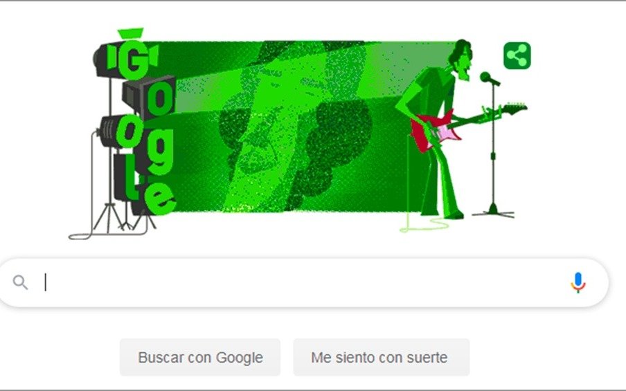 El cumpleaños 70 de Spinetta llegó con un "doodle" de Google